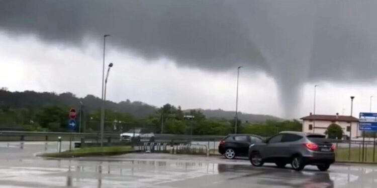 Powerful Tornado Hits Udine Province, Damages School in Dignano, Italy