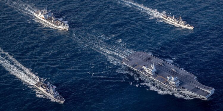 British Carrier Strike Group Sets Course for Darwin in a Show of Strength