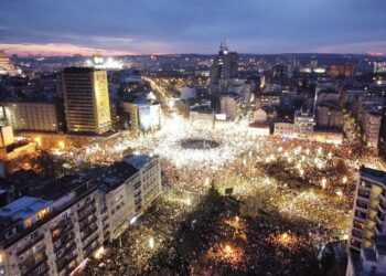 Thousands Brave Torrential Rain to Stand Against Serbia’s University Crackdown