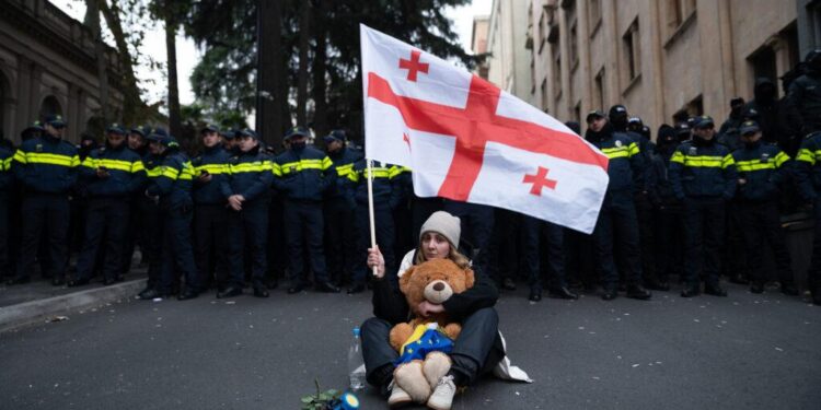 Thousands Rally in Georgia as Government Halts EU Membership Bid