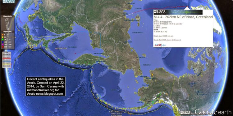 Moderate Magnitude 4.8 Earthquake Strikes the Greenland Sea on July 10, 2025