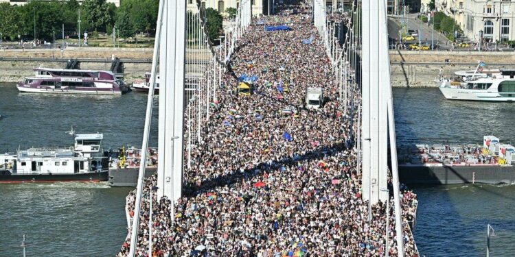 Budapest Pride Parade Draws Record Crowds Despite Orban’s Ban