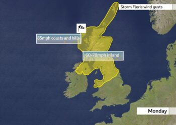Storm Floris Ireland: Range of Met Eireann weather warnings issued across the country – MSN