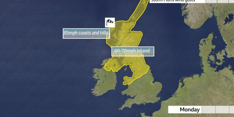Storm Floris Ireland: Range of Met Eireann weather warnings issued across the country – MSN