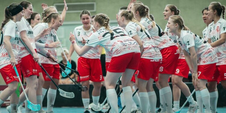 Women’s preliminary round Group B match of Floorball event at World Games: Finland vs. Czech Republic – Xinhua