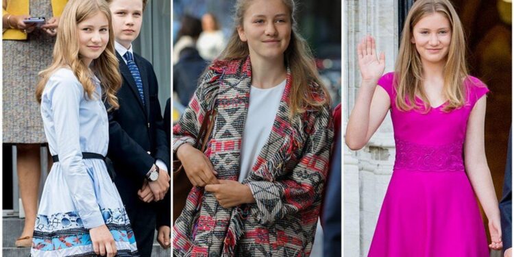 Future Queens Princess Elisabeth and Princess Catharina-Amalia shimmer in sequins and tiaras in Luxembourg – HOLA